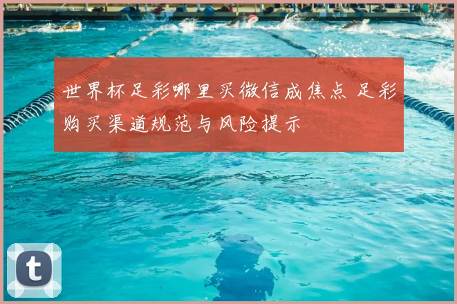 世界杯足彩哪里买微信成焦点 足彩购买渠道规范与风险提示